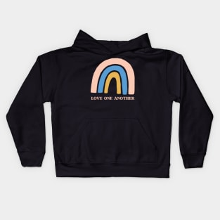 Love one another - Rainbow Kids Hoodie